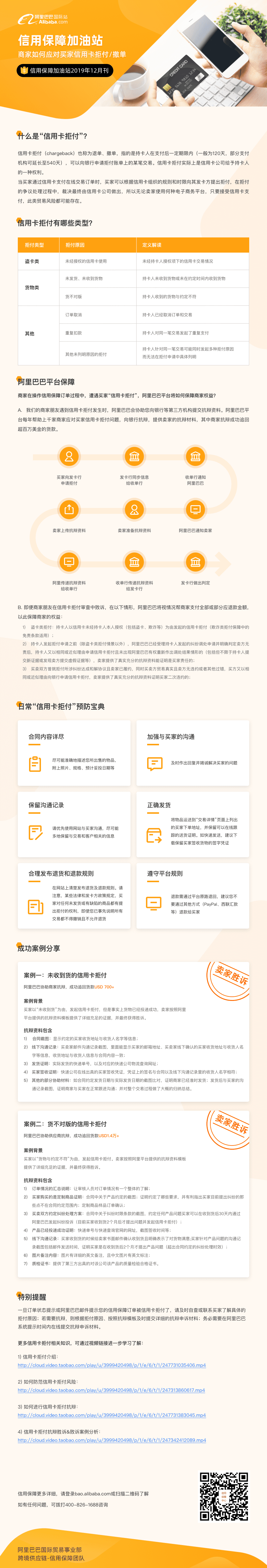 阿里国际站商家遇到买家信用卡拒付或撤单的处理方法