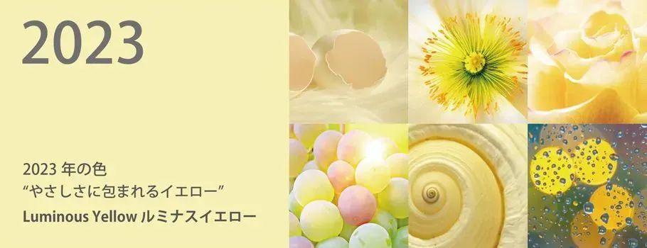 日本色彩协会近期正式公布了2023年度的代表色「Luminous Yellow」
