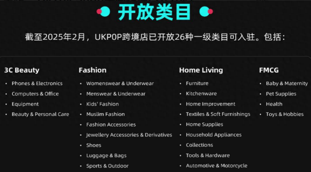 TikTok Shop英国跨境POP小店即将开放入驻,相关入驻权益说明