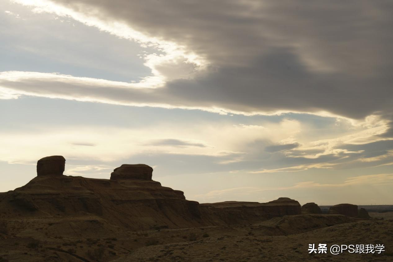 平淡无奇的风景照，如何在PS中营造出霞光映满天的夕阳美景光色