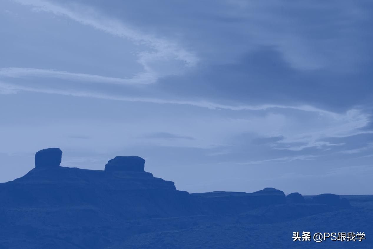 平淡无奇的风景照，如何在PS中营造出霞光映满天的夕阳美景光色