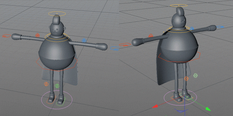 C4D教程！教你用Bendy Limbs Rig插件绑定人物动画！