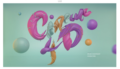 C4D软件图文教程­——制作肌理文字的海报效果